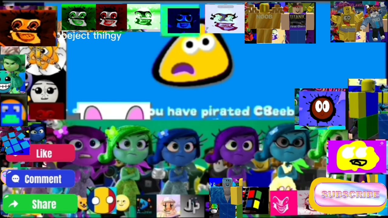 Cbeebies anti-piracy screen with so many peplo i want to see that