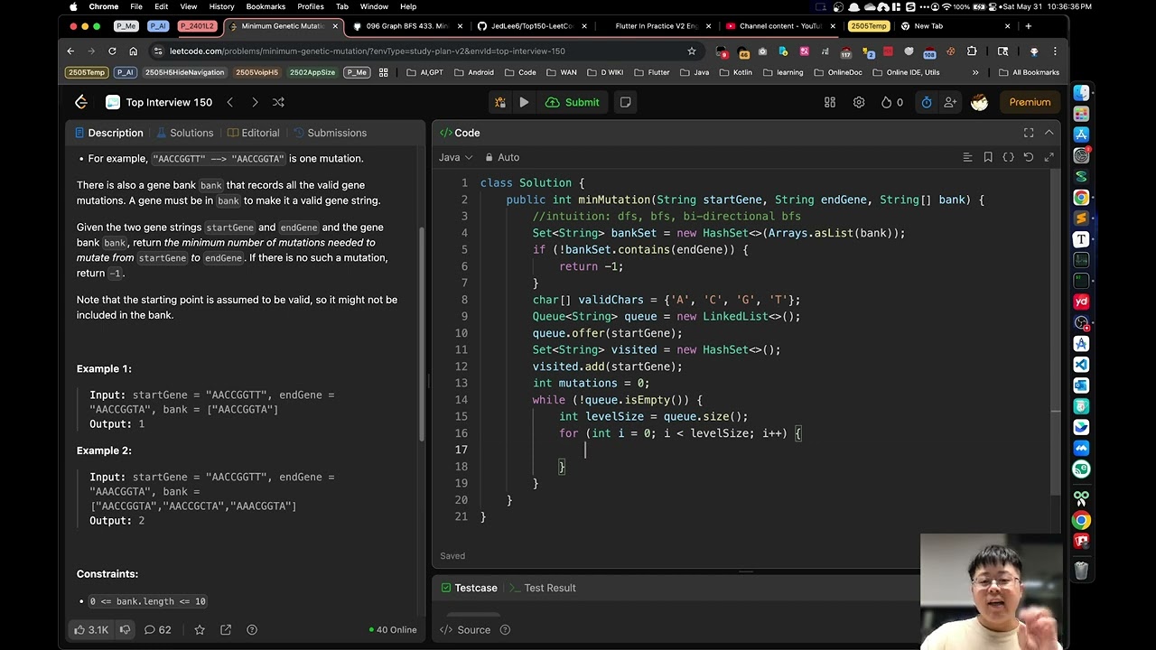 LeetCode Review One-Take Vlog: Problem 433 - Minimum Genetic Mutation