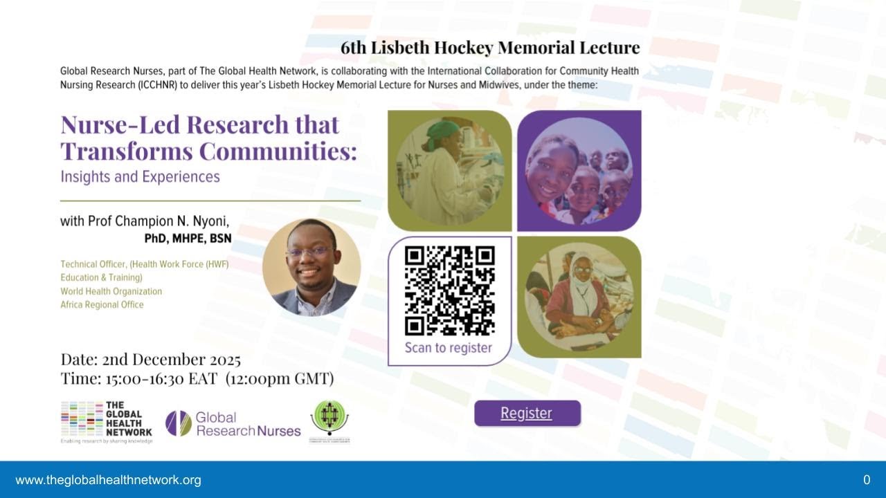 6th Lisbeth Hockey Memorial Lecture: Nurse-Led Research that Transforms Communities
