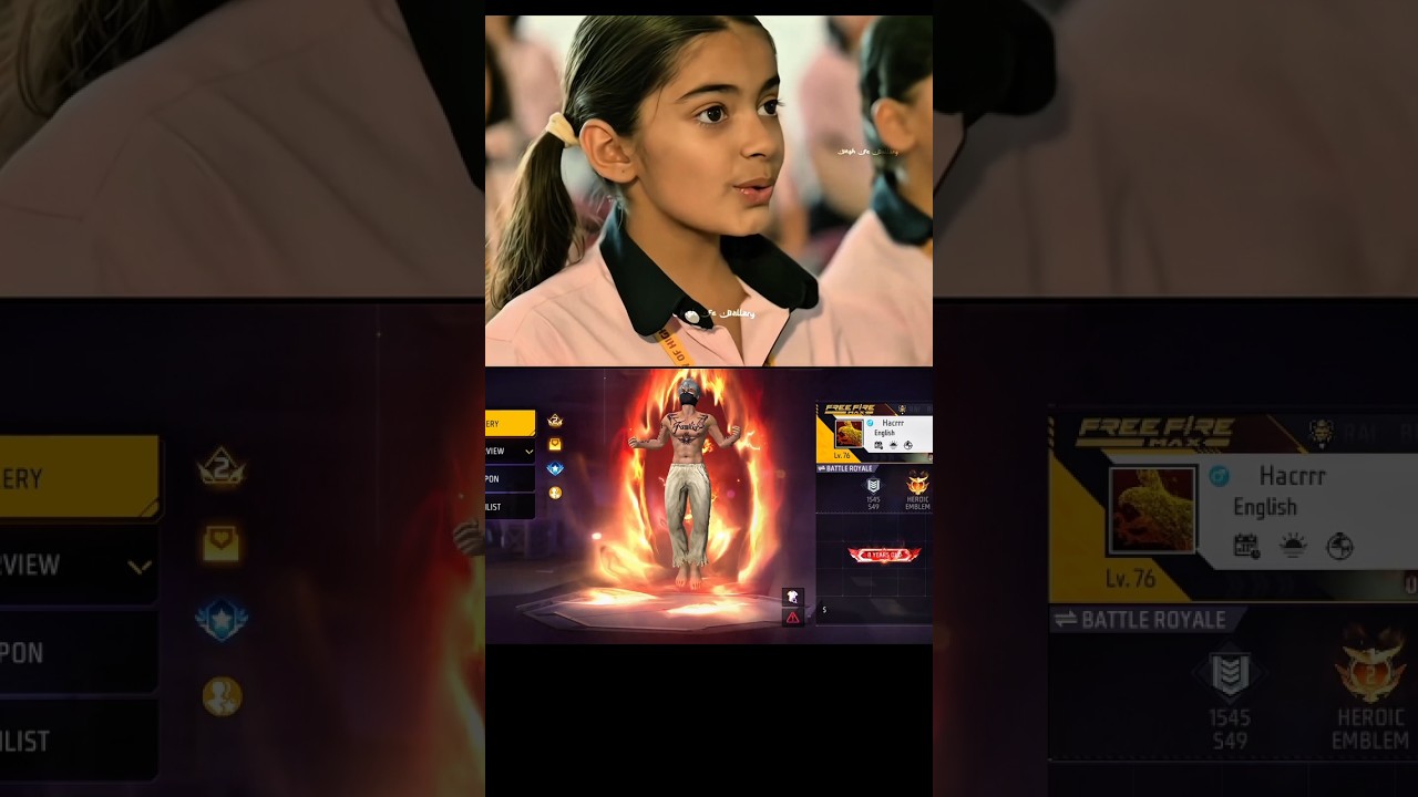 🔥 Free Fire Gameplay | School Life Moments | Best Short Video 🎮📚