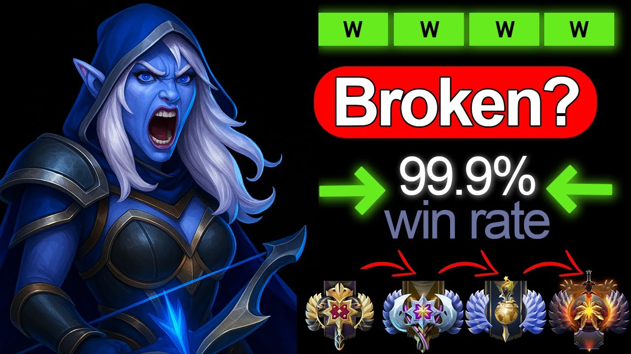 IMBA Drow Ranger MID &mdash; Broken Hero Dominates (Immortal) | Patch 7.39e #dota2