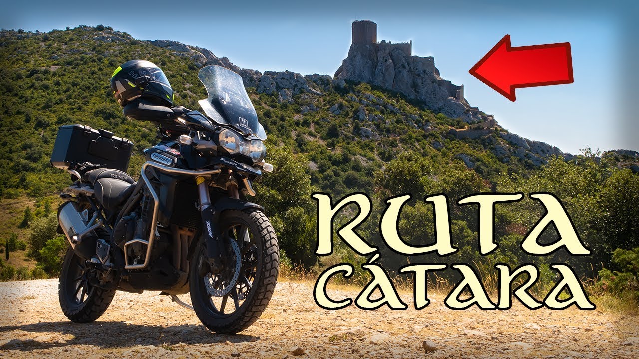 🏰 RUTA CÁTARA en moto | Castillos a vista de pájaro