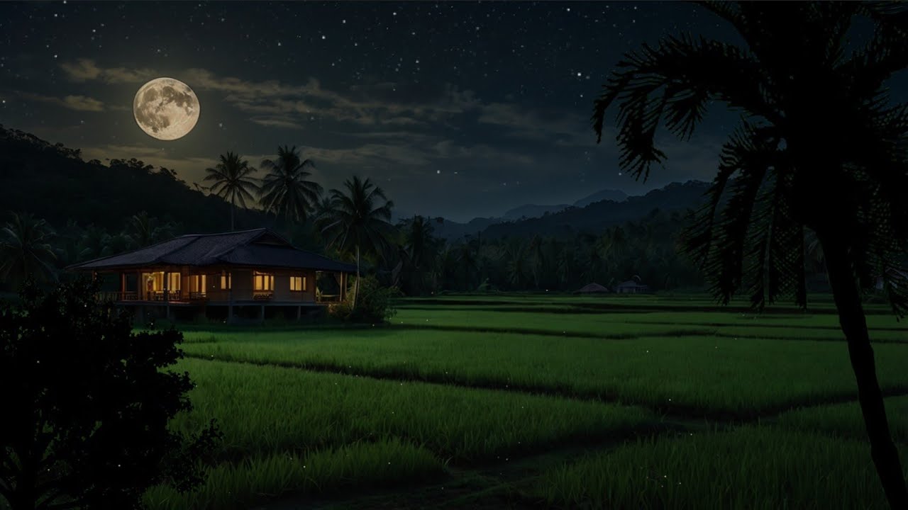Cricket and Insects Sounds | Tranquil Night Ambience for Relaxation, Meditation & Deep Sleep 😴
