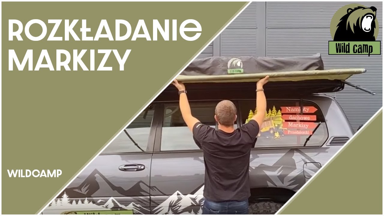 Rozkładanie markizy WILDCAMP 2,5m x 2,5m
