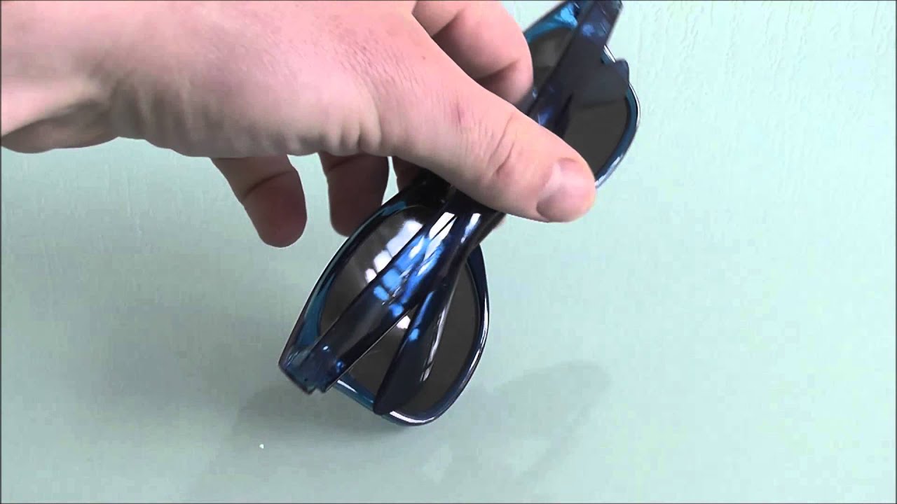 Wayfarer Transparant Blauw Blauw Spiegel