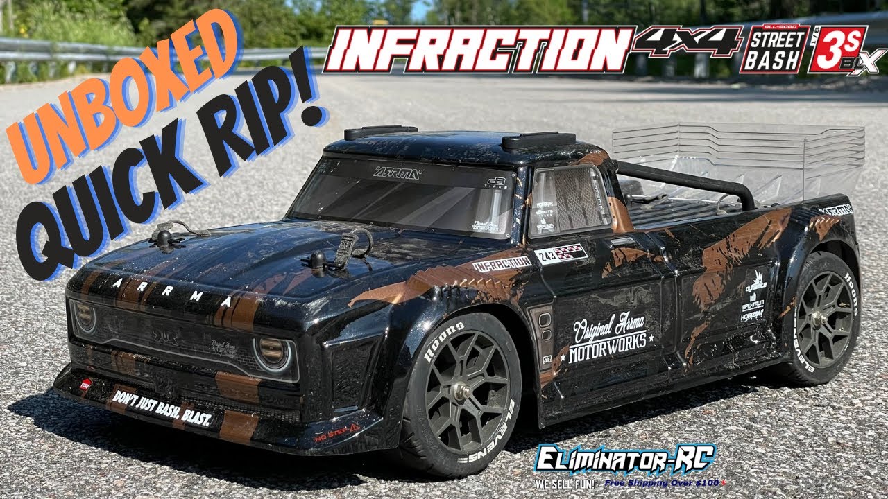 НОВЫЙ Arrma 1/8 INFRACTION 4x4 3s BLX (без коробки и с возможностью быстрого копирования)