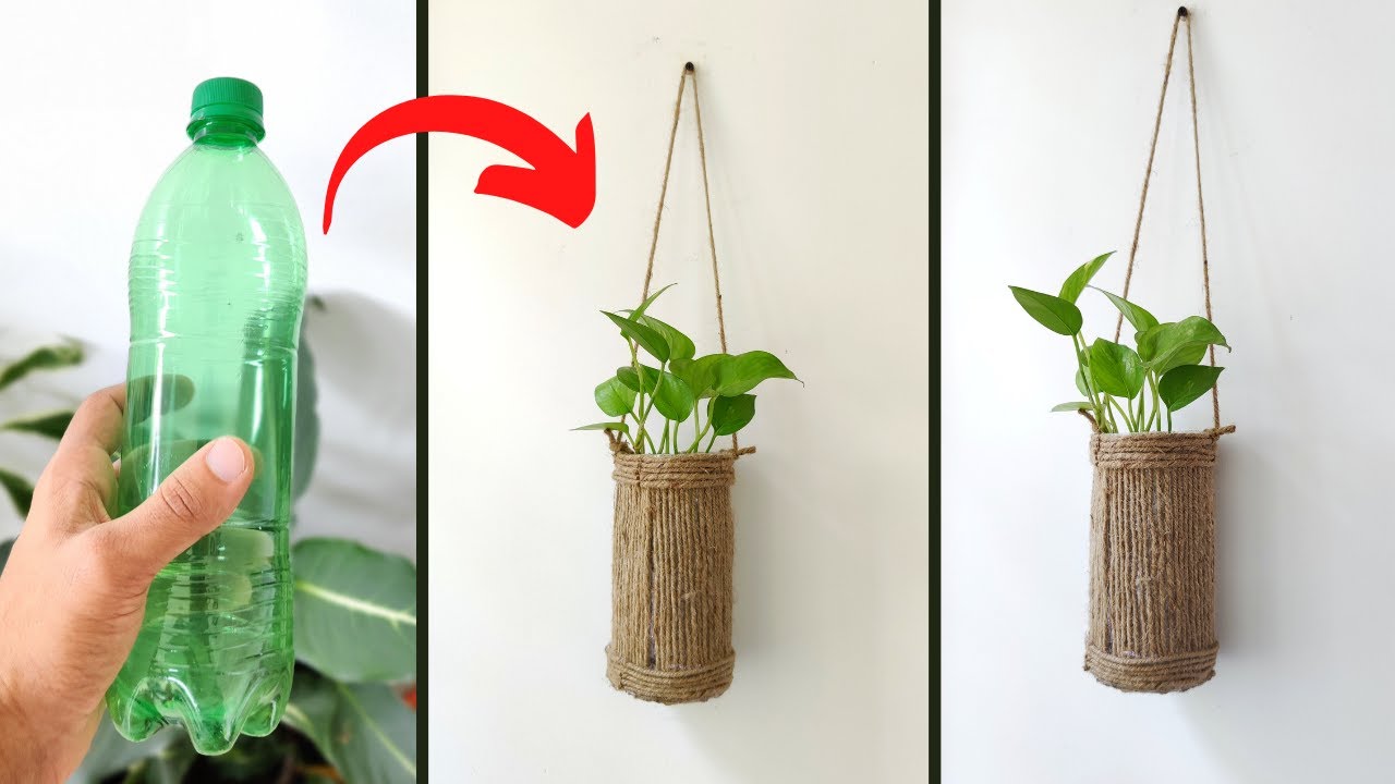 How to make easy macrame wall hanging pot | Hanging plant ideas | Hanging decoration ideas | DIY