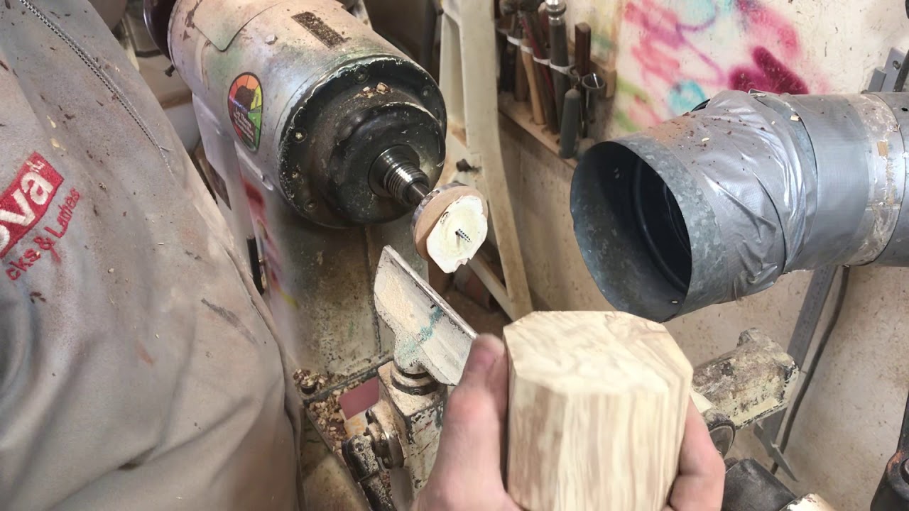 Wooden apples with Les Thorne
