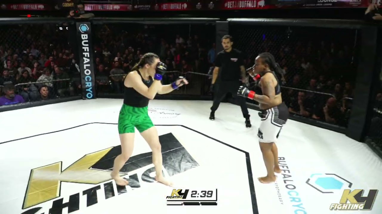 K4 Fighting Rise Up Joan Nelson vs Cherelle Warren 140lb MMA
