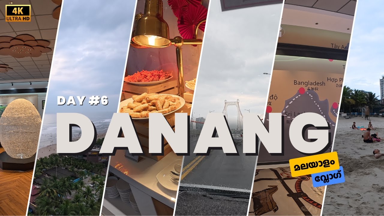 Danang Beach Morning Walk 🌊 | Scenic Drive to Bana Hills 🚠 | Silk Factory Tour 🏭 | മലയാളം വ്ലോഗ്
