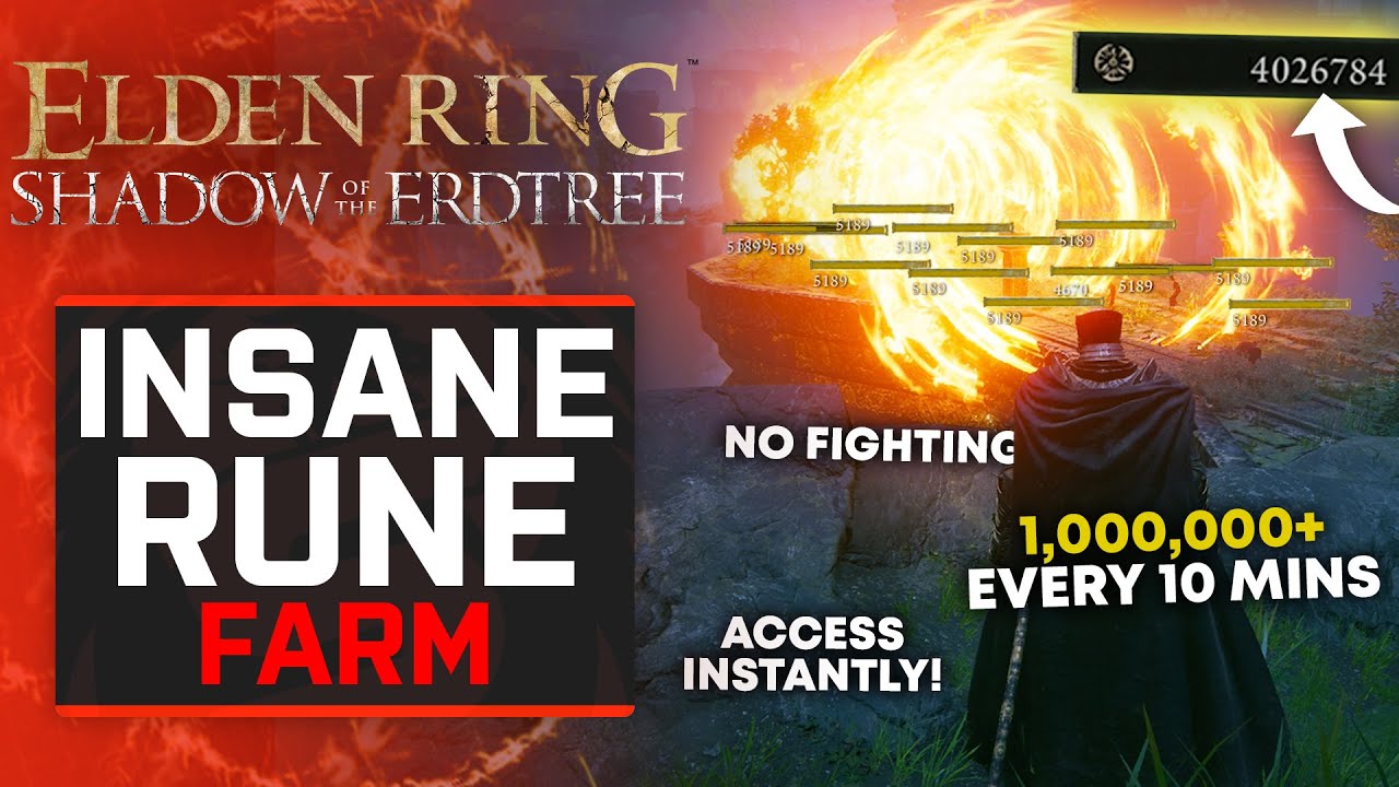 Elden Ring ЛУЧШАЯ ФАРМА РУН - 1 000 000+ рун за 10 МИНУТ (без боёв)