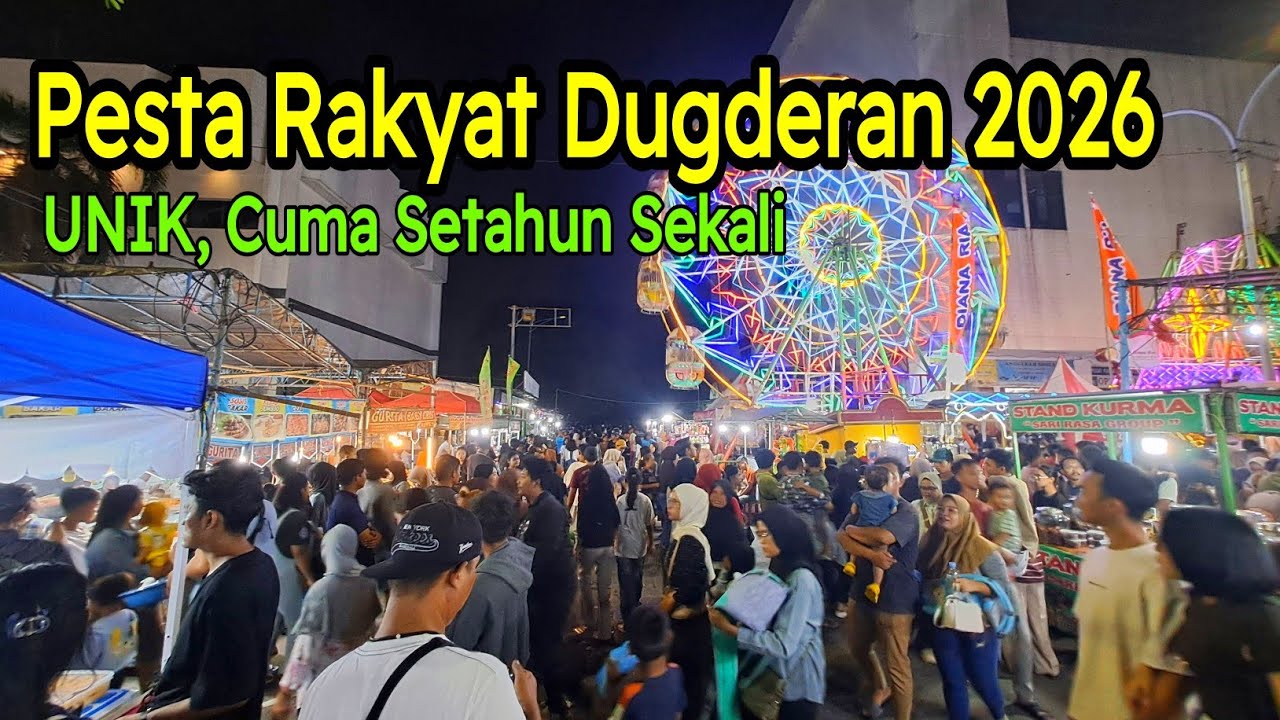 MERINDING!!! RIBUAN ORANG TUMPAH RUAH MENIKMATI PESTA RAKYAT YANG ADA CUMA SETAHUN SEKALI. 