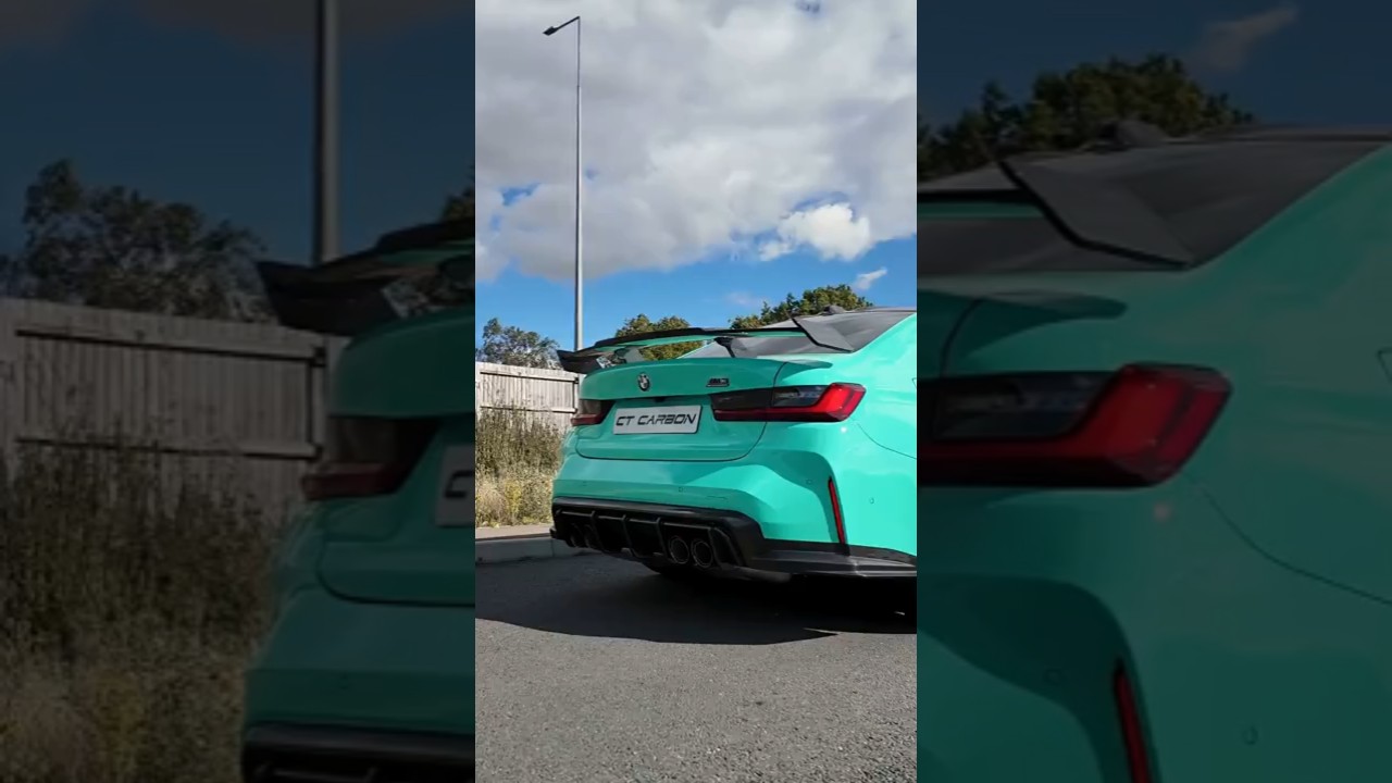 Fitting a carbon fibre wing to a G80 M3 Competition! #bmw #m3 #m3competition #carmods