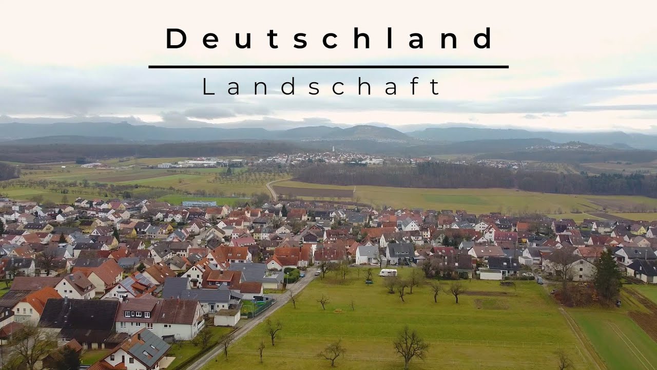German countryside in winter by the drone Dji and Doodly  / Deutsche Landschaft im Winter