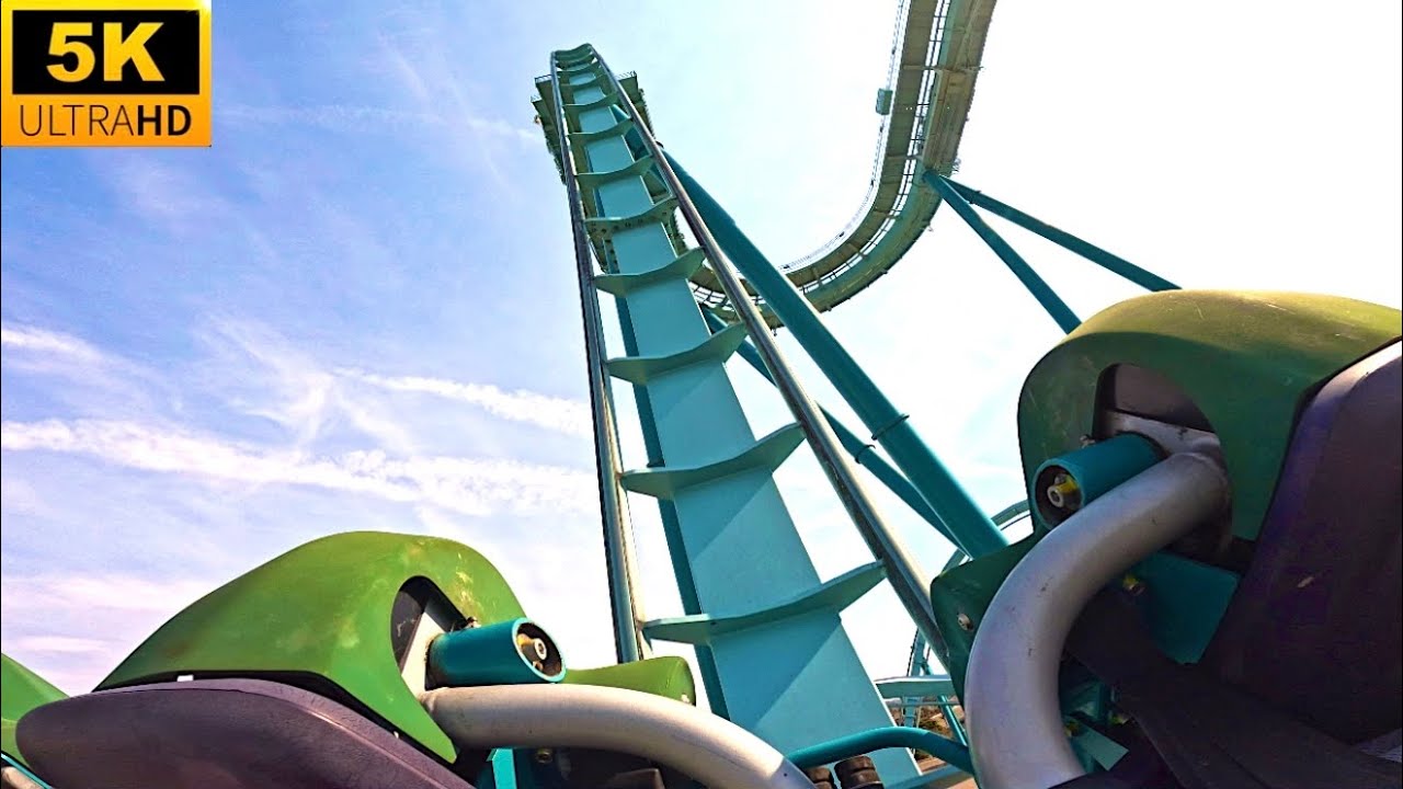 Emperor POV 5K BACKWARDS! B&M Dive Machine SeaWorld San Diego, CA