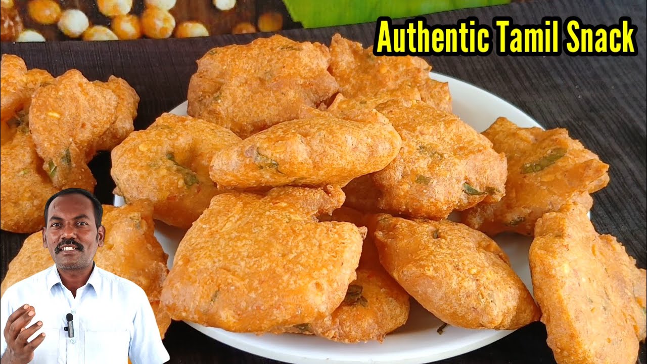 தஞ்சாவூர் தவல வடை 😲🔥💥 | Thavala Vadai Recipe in Tamil | Paruppu Vadai | Tea Time Snacks