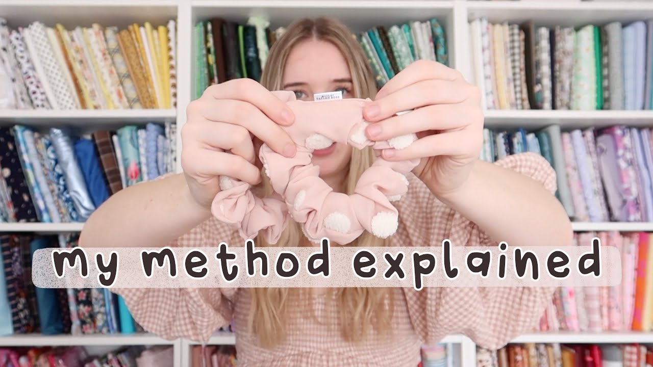 my method explained - how and why I make my scrunchies in burrito and tube method