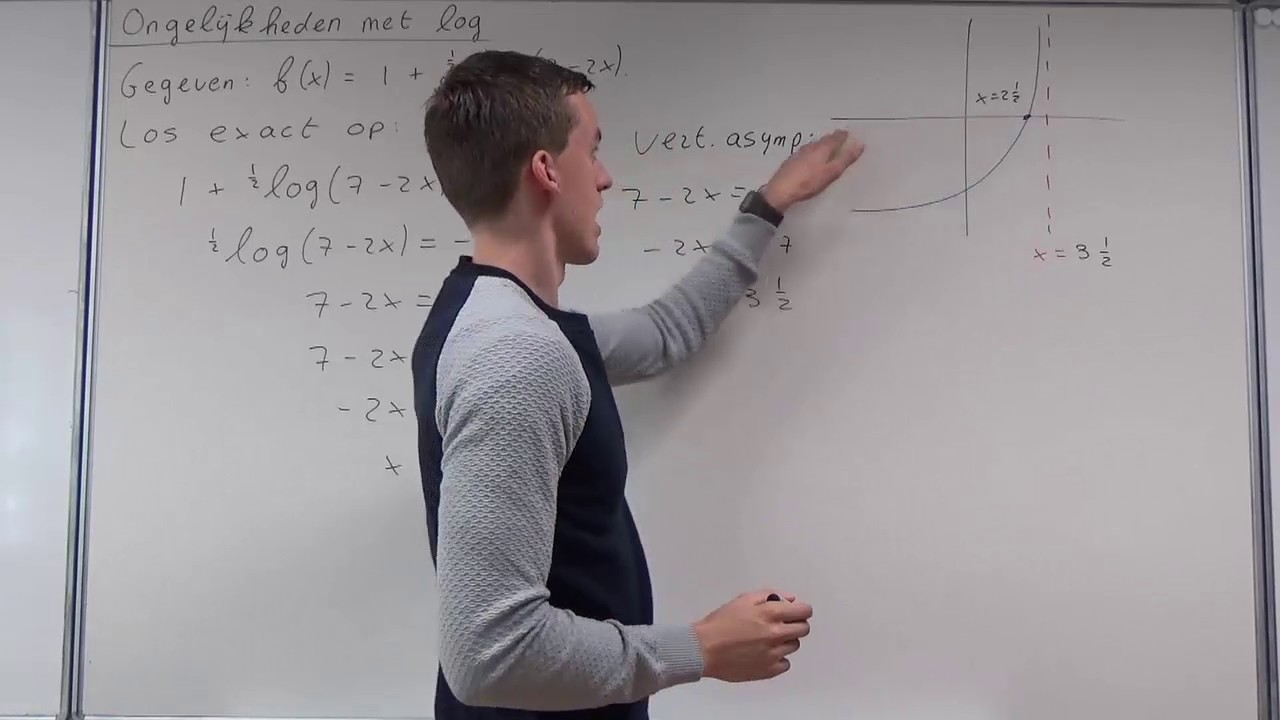 Ongelijkheden met log (HAVO wiskunde B & VWO wiskunde B)