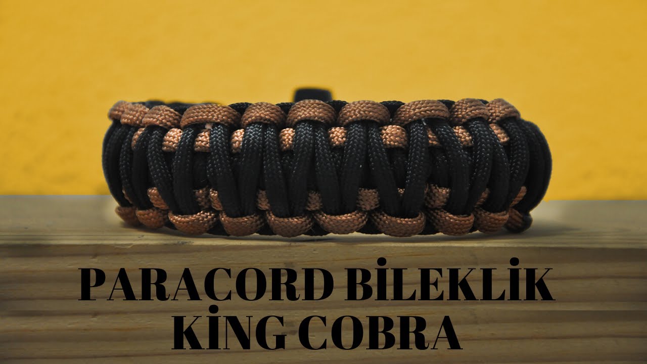 PARACORD BİLEKLİK YAPIMI KİNG COBRA (Hayatta Kalma Bilekliği Kral Kobra Modeli) MODEL #8