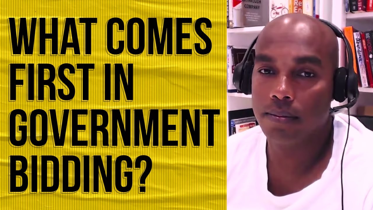 The horse before the cart, what comes first in government bidding? Randie and Eric