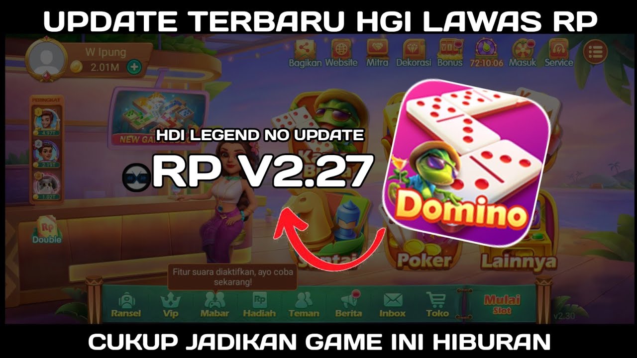 GACOR!! APK MOD DOMINO RP LAWAS V2.27 X8 SPEEDER BY W IPUNG