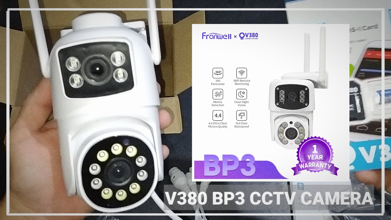 Unboxing V380 BP3 Dual Lense 1080P CCTV Camera | IP Camera |