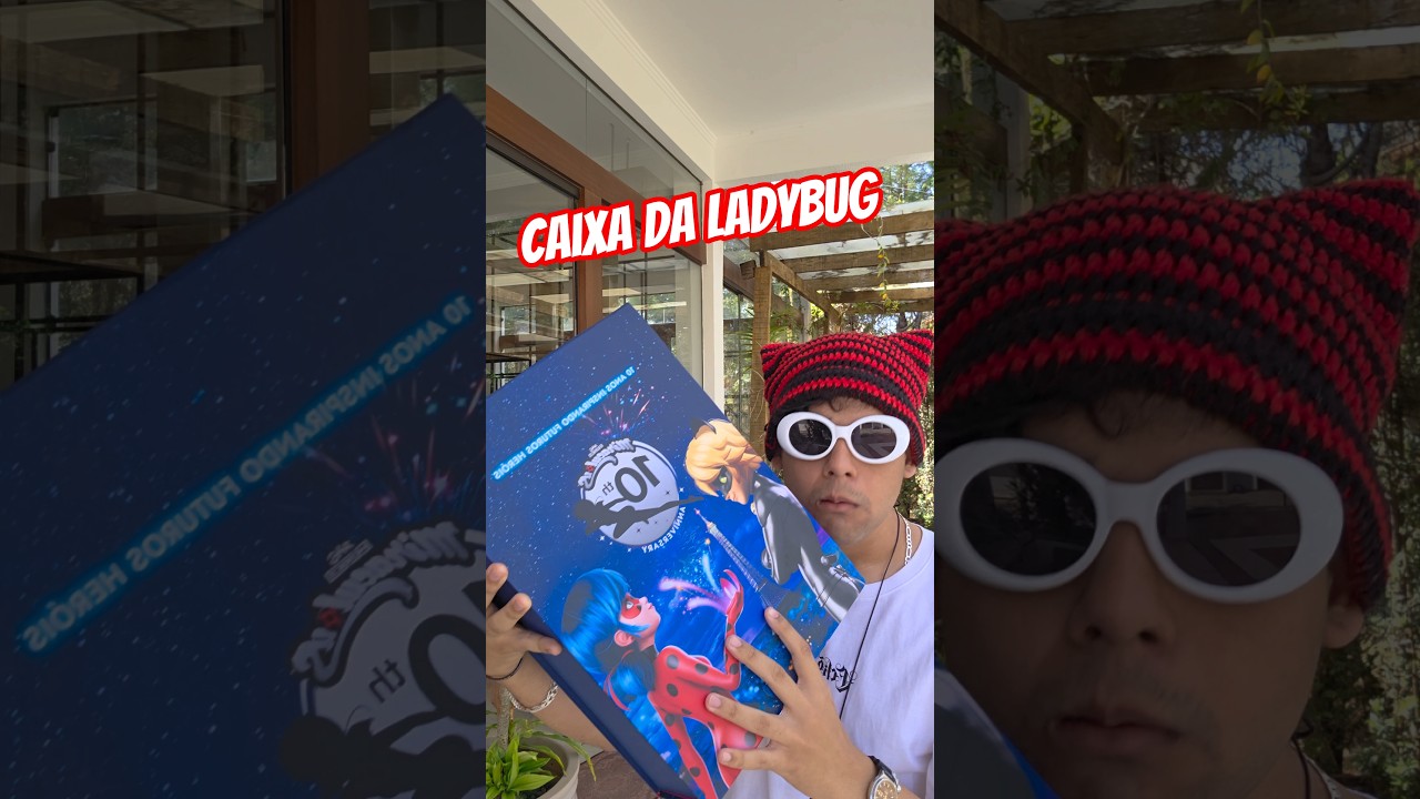 Recebi uma caixa de miraculous 😃🐞 #shorts