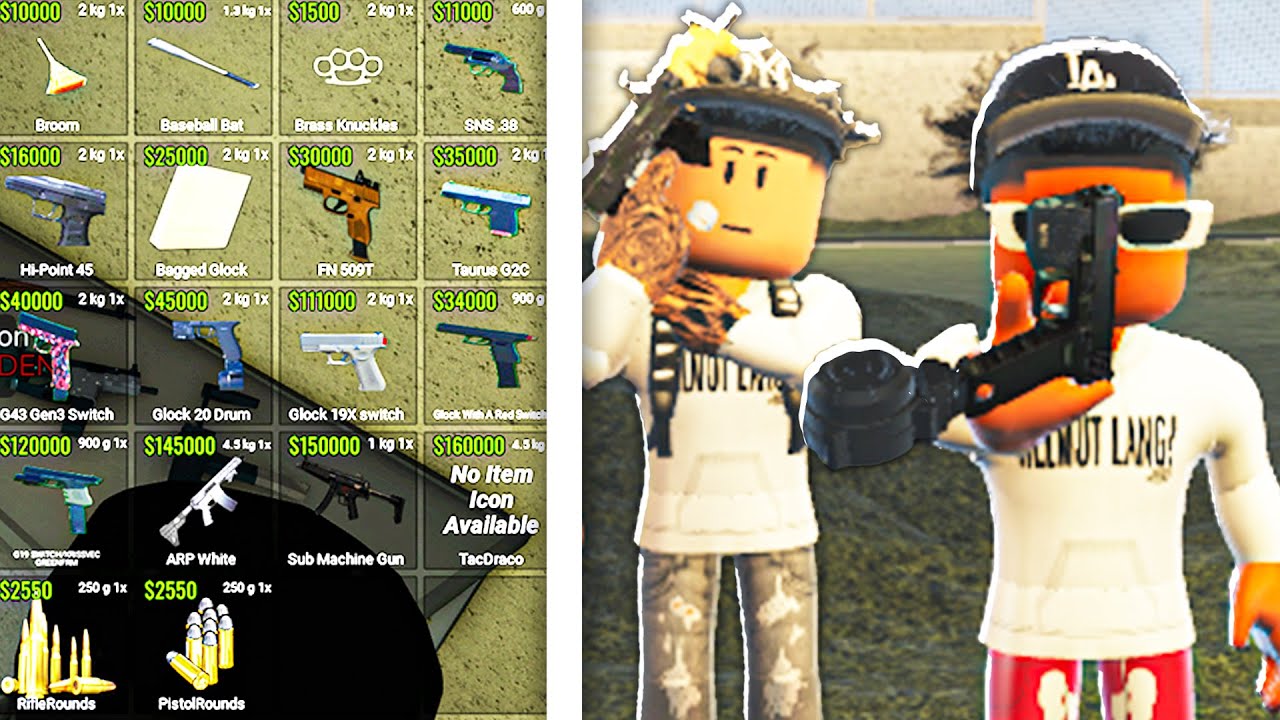 Sliding on OPPS with a GLOCK SWITCH in ROBLOX FIVEM!