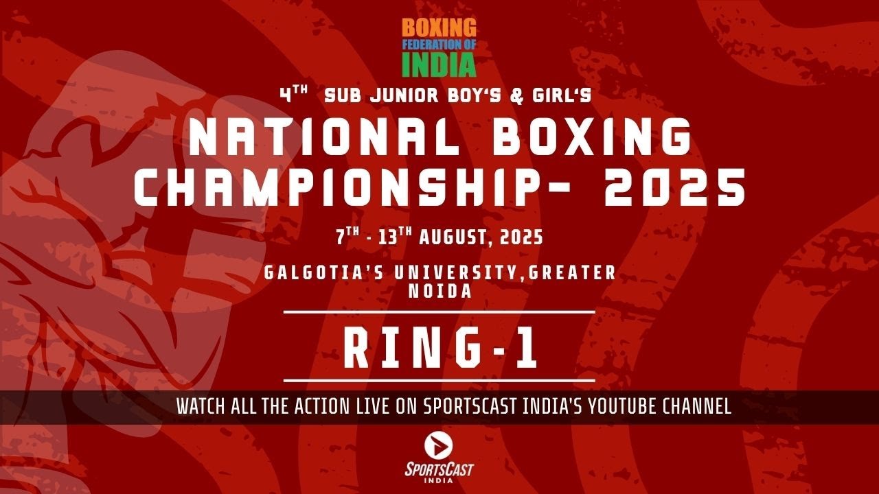 4th  SUB JUNIOR BOY’S & GIRL’S  NATIONAL BOXING CHAMPIONSHIP- 2025 | RING-1 | BOYS FINALS