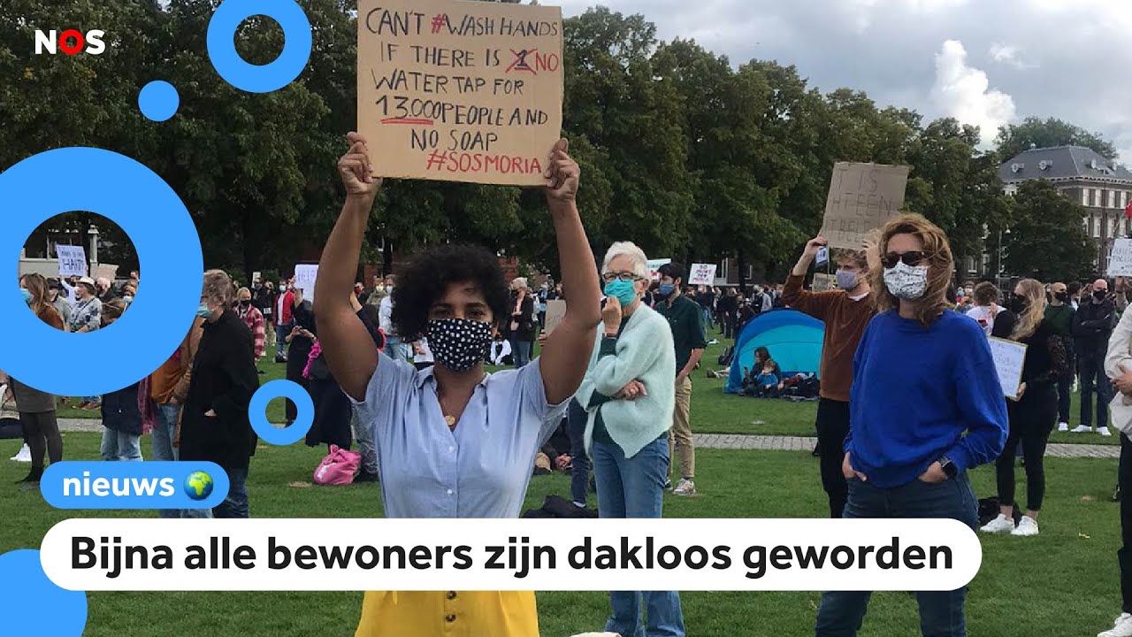 Verschillende demonstraties voor vluchtelingen op Lesbos