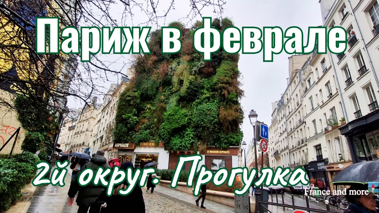 Париж. Индийский квартал. Атмосферная пешеходная улица Montorgueil