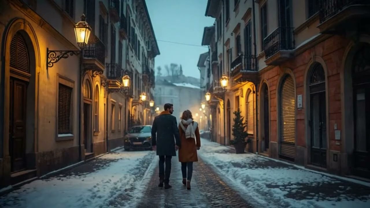 Italian Music Live Stream ❄️🇮🇹 | Romantic Winter Serenades & Cozy Fireside Vibes 🔥