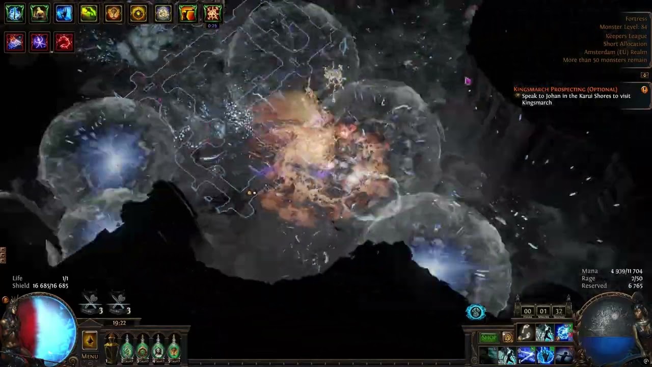 PoE 3.27 Kinetic Blast of Clustering Inquisitor - T17 Scarab farming 10 + divine per hour
