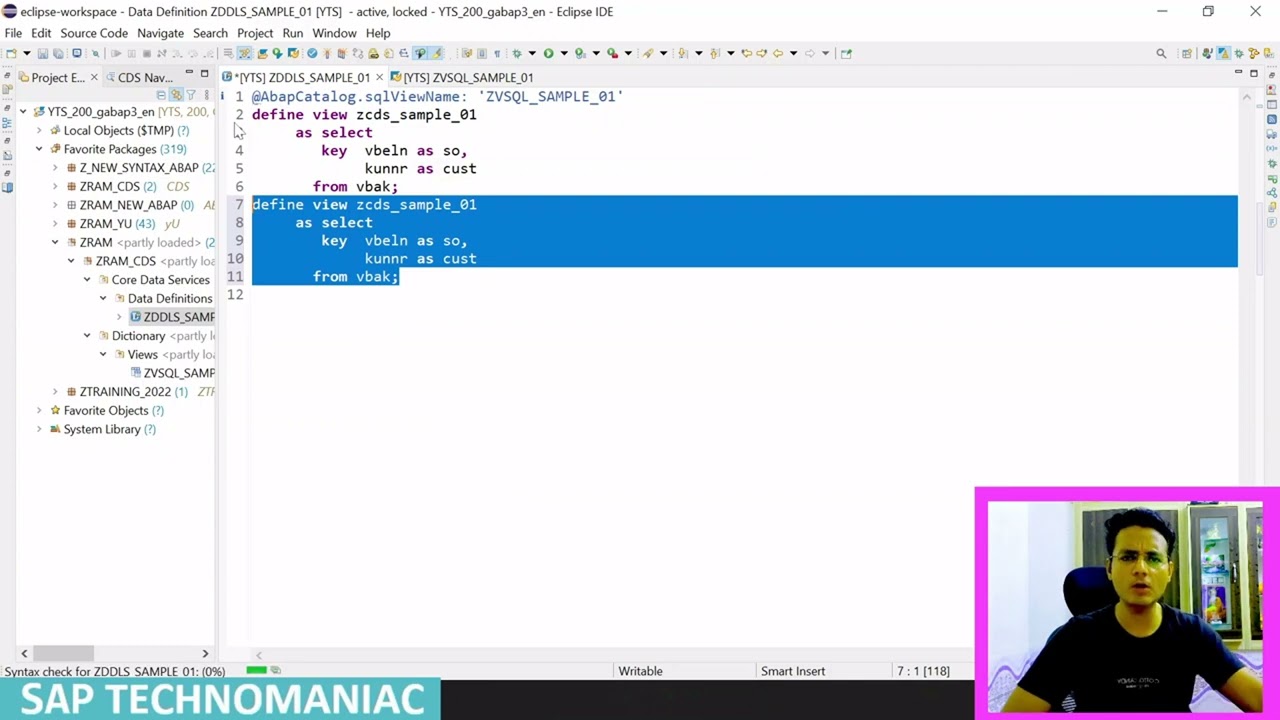 SAP CDS Introduction Part 2 - ABAP on HANA Course