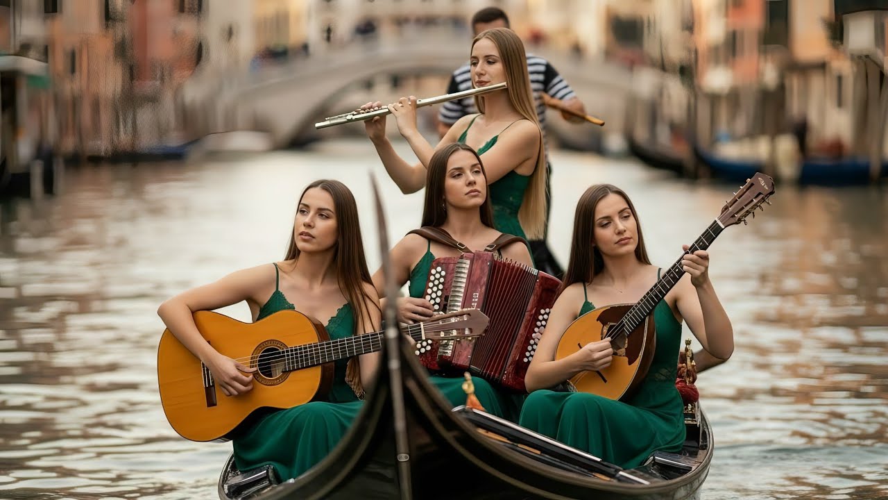 Romantic Atmosphere of Venice - Flamenco Guitar, Accordion, Flute & Bouzouki Fusion