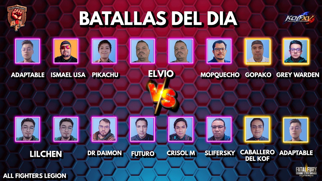 LIGA DE KOF XV Y FATAL FURY!!