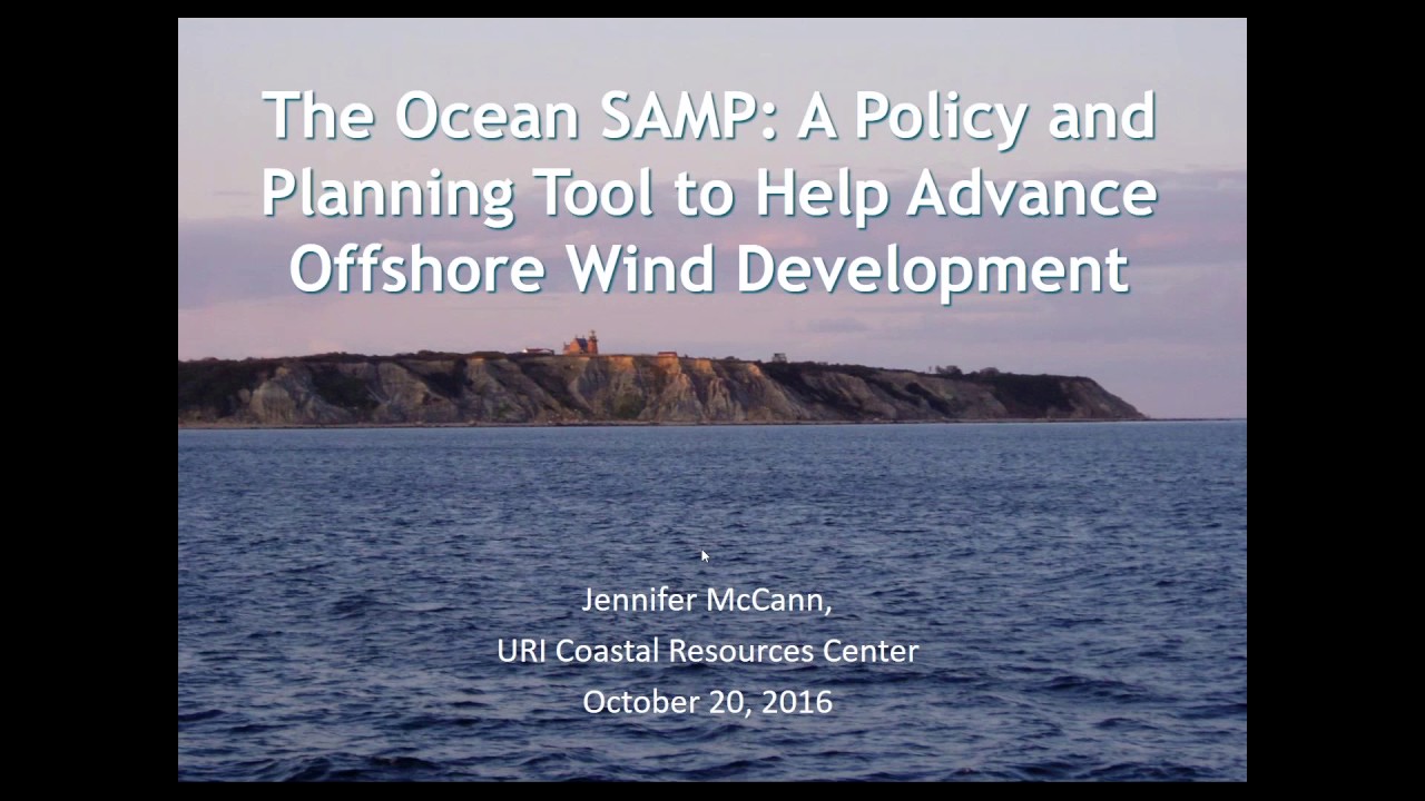 Webinar: Northeast Ocean Planning and Offshore Wind (10.20.2016)