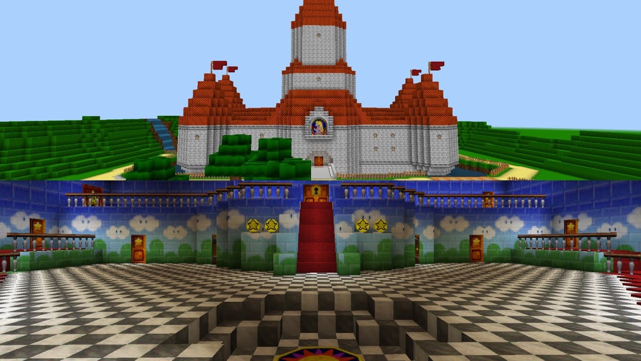 Minecraft Mario 64 Peach’s Castle