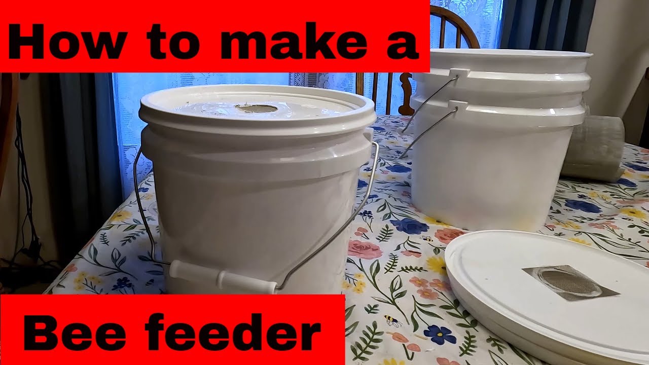 How to Make a Bee Feeder - Easy DIY Bucket Feeder for Beekeepers