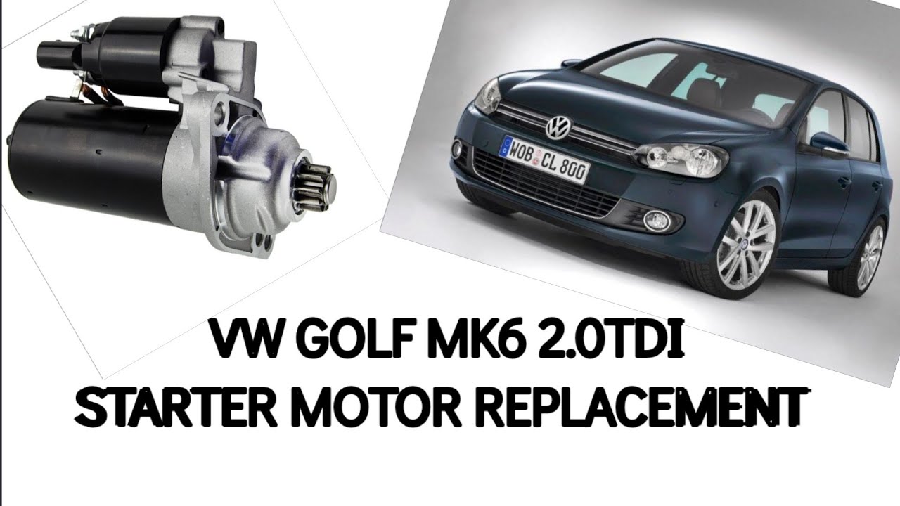 Замена стартера VW GOLF MK6 2.0 Tdi