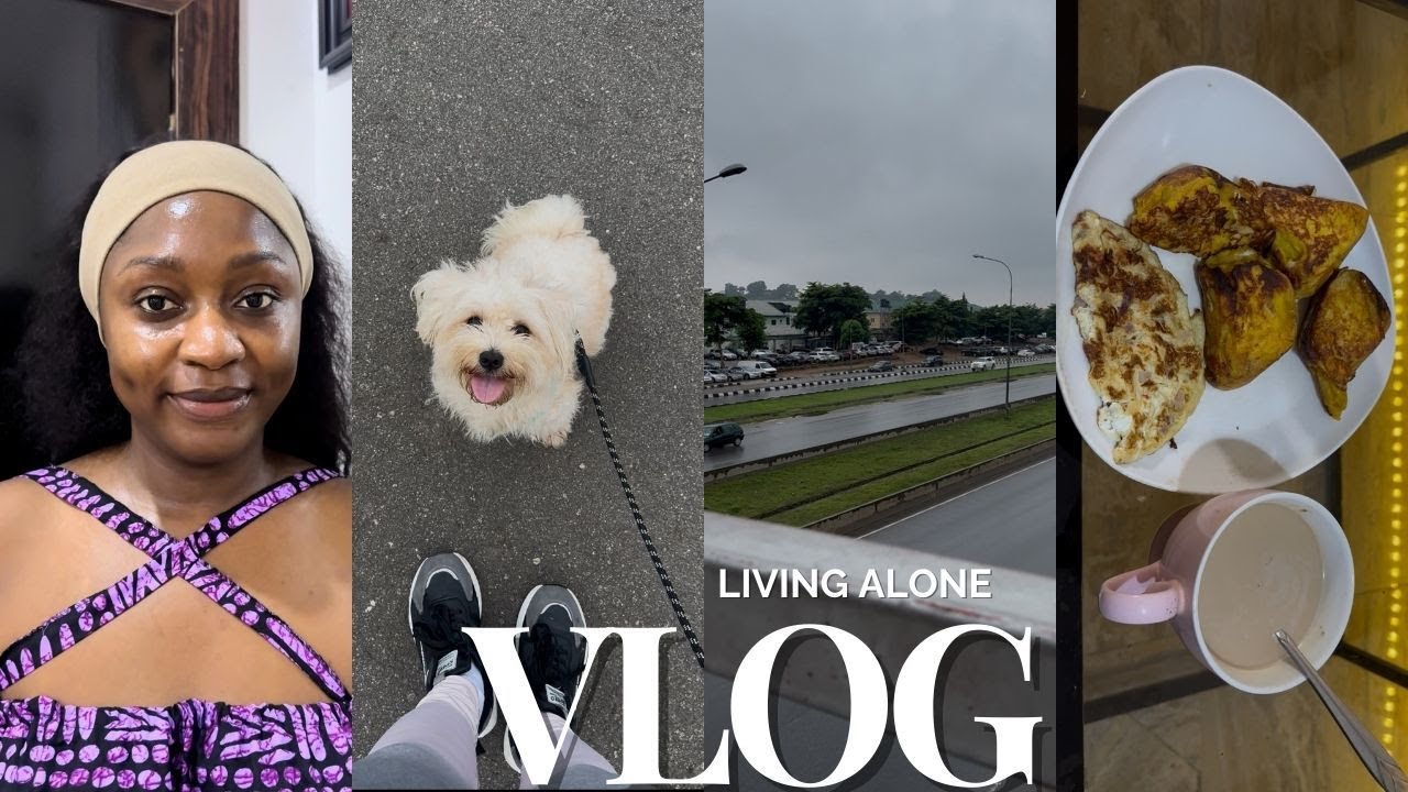 Living Alone Dairies: Days in my life + Living in Abuja Nigeria + Rainy days + Content creation