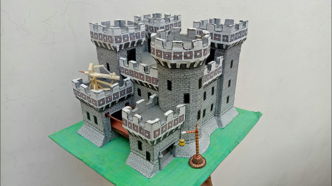 Make Cardboard Castle 🏰 Age of empires 2 game castle (Teutons Civil)