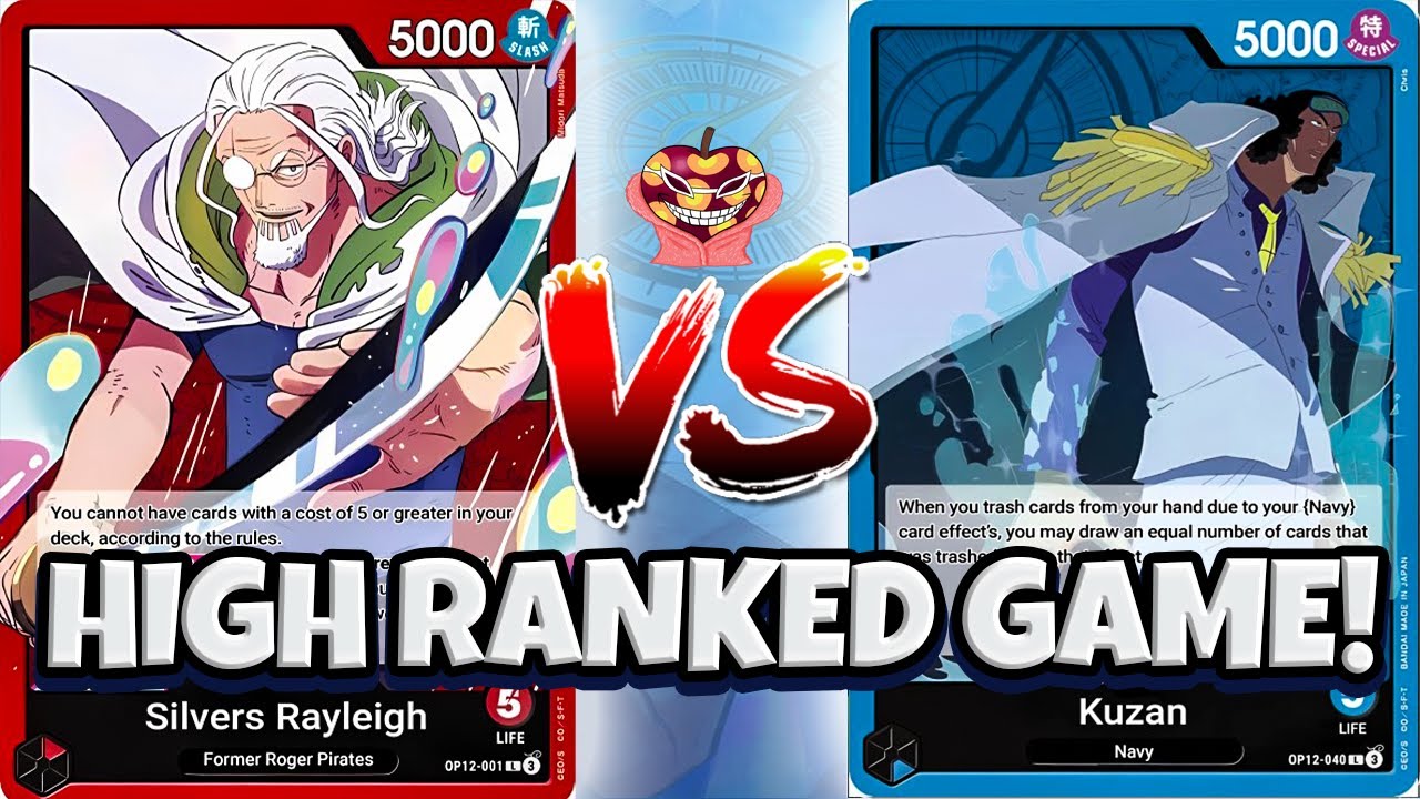 [OP12] High Ranked Gameplay! Kuzan vs Rayleigh! One piece Card Game