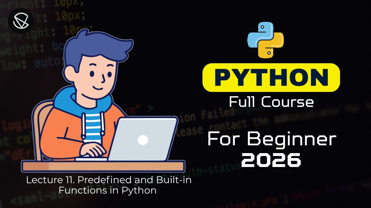 Predefined and Built-in Functions in Python | Explained for Beginners #vstechhorizon #ai #robotics