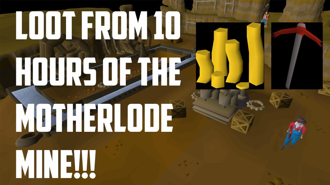 Loot from 10 hours of Motherlode mine OSRS (Insane AFK money maker!)