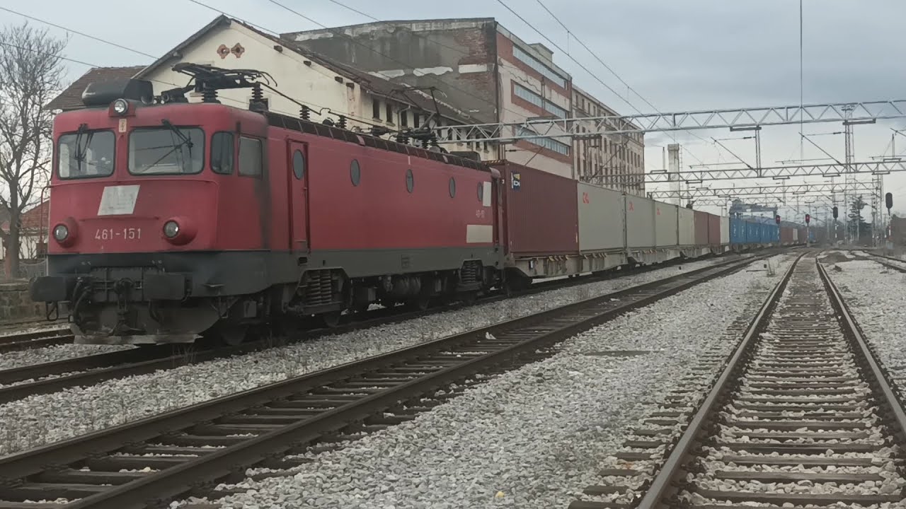 SKG 461-151 ON COSCO CONTAINERS PASSING STATION Aleksinac | 01.02.2026.