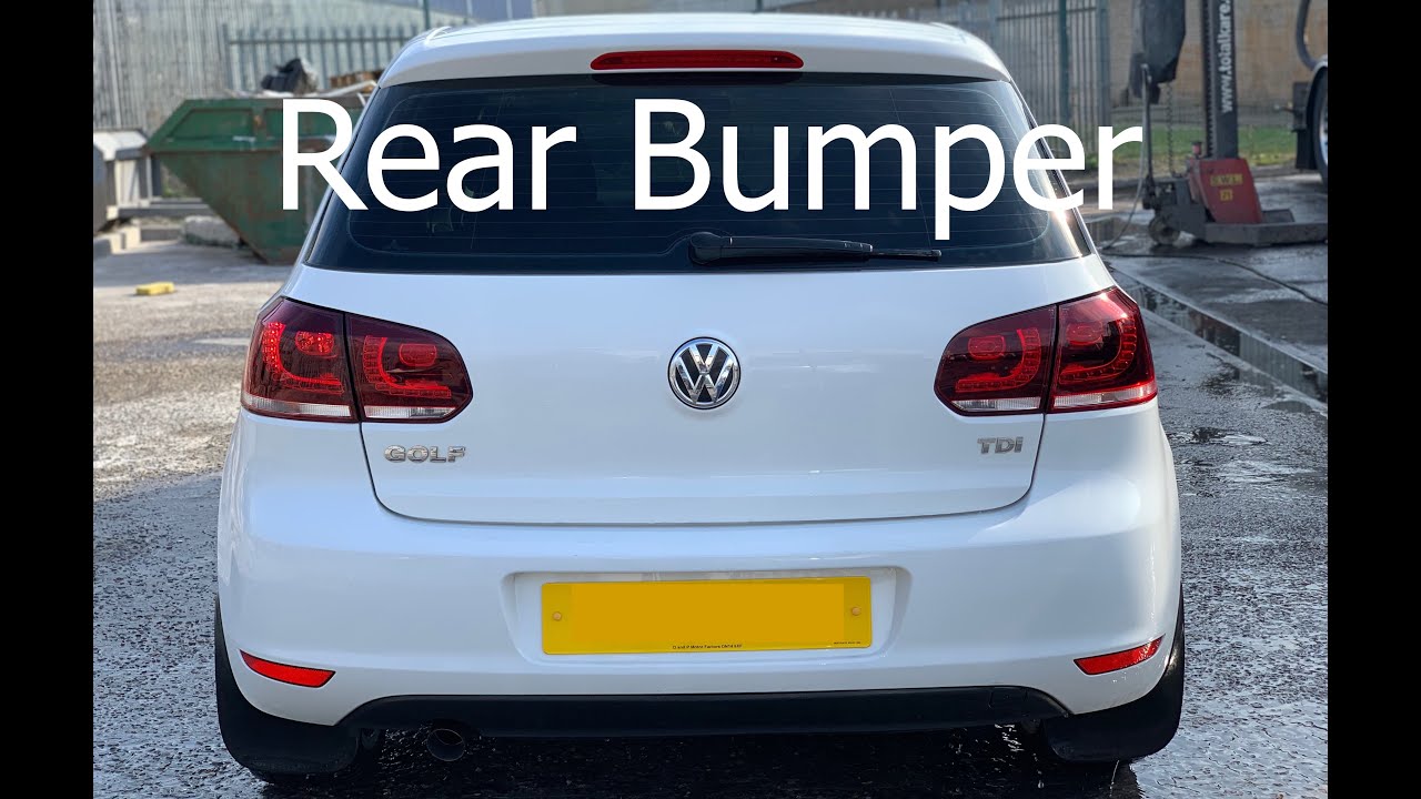 Снятие заднего бампера VW Golf MK6 Как снять задний бампер 5k 2008-2014