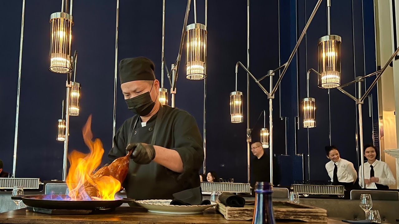 Flaming Peking Duck: A Fiery Culinary Spectacle at Hutong NYC - A Must-Try Dining Experience!