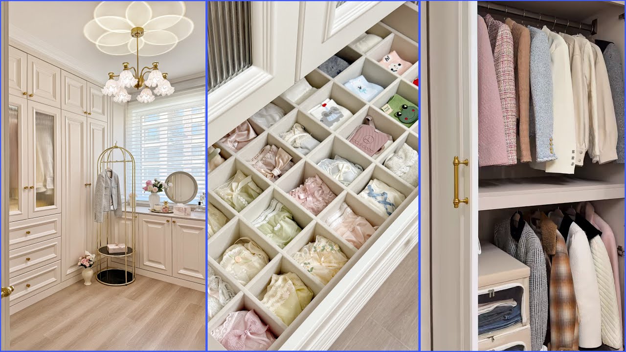 Light Luxury Cloakroom Tour | Immersive Seasonal Storage & Organization Ideas