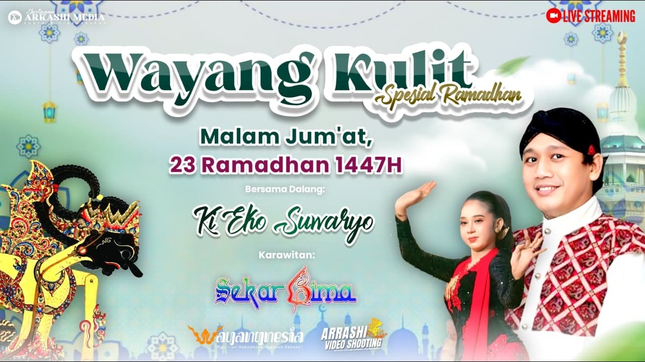 Pagelaran Wayang Kulit Malam Ini 12 MARET 2026 Dalang Ki Eko Suwaryo - Sekarbima
